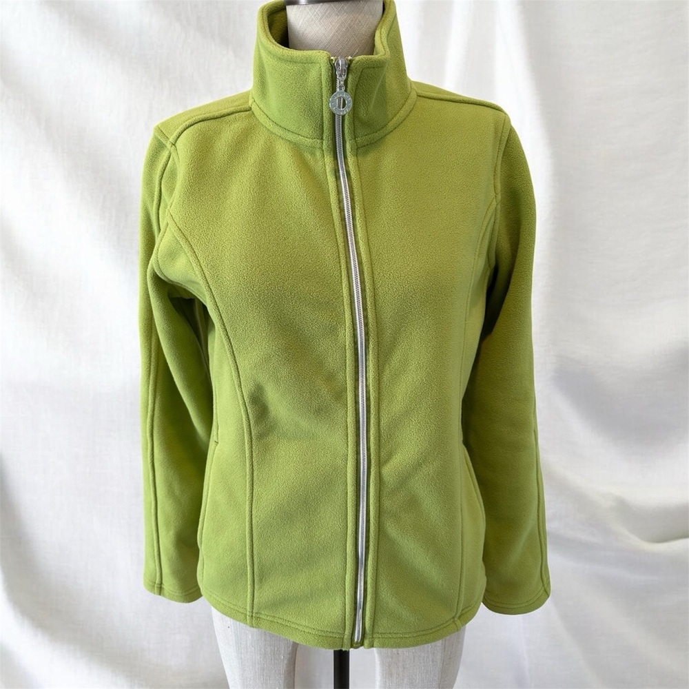 Women's Barrage Lime Green Fleece Jacket - Size Small